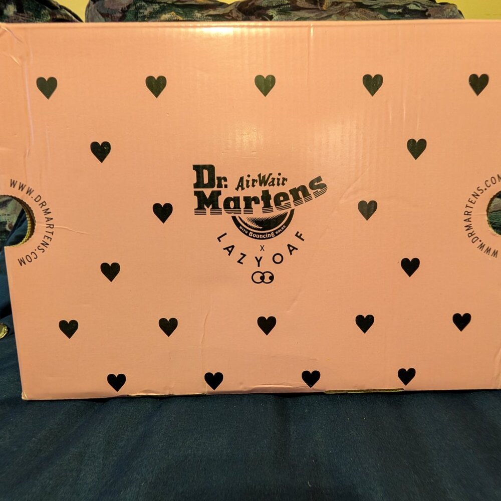 Dr Martens * Lazy Oaf limited editions Pink & Black Creepers - Picture 2 of 6
